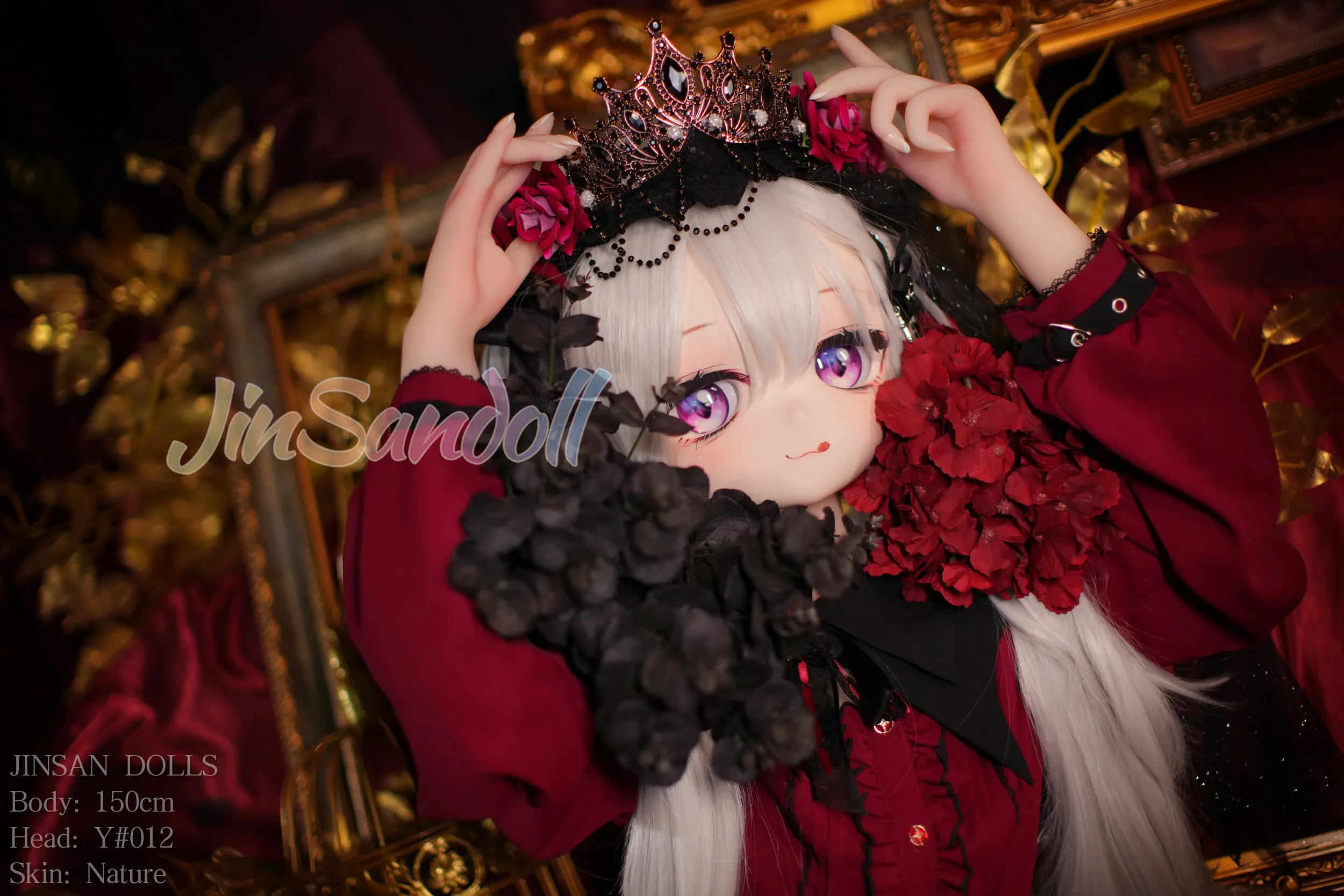 150cm (4ft11) A-Cup Anime lifelike love doll PVC head sculpt + S-TPE body Sex Doll Head #Y012